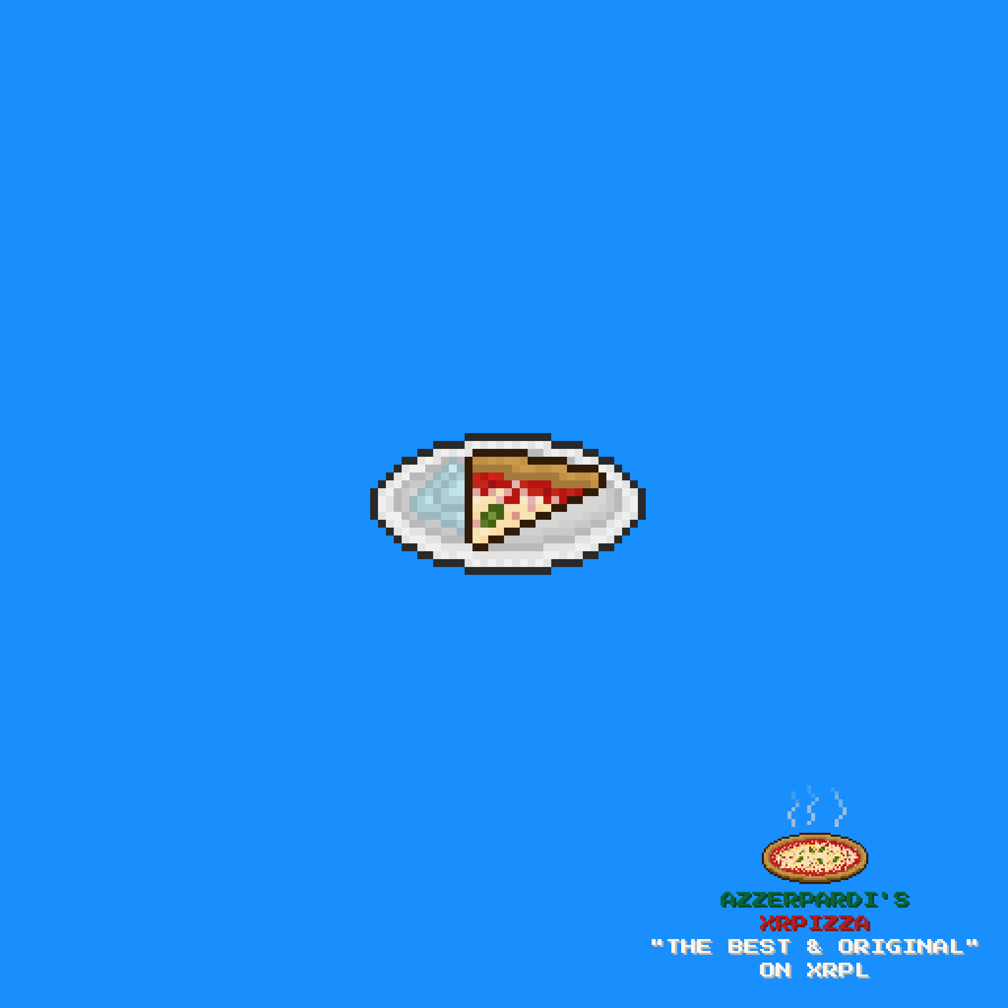 An Azzerpardi's Margherita Slice on a plate